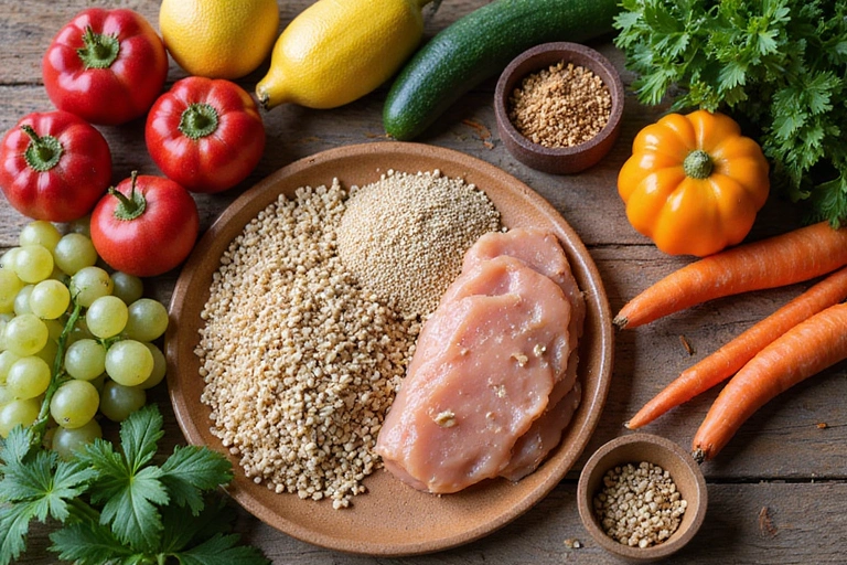 Zdrowa żywność na stole